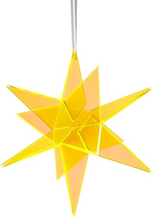 3D підвісна зірка-сонячний ловитель Estrella, жовта, 20×20 см, декоративна для дому та саду