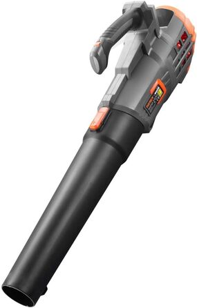 Акумуляторний повітродув FUXTEC 20V FX-E1LB20 з 2 акумуляторами Li-Ion 2Ah та зарядною станцією 2,4A, для саду, доріжок і подвір'я, тиха робота, швидкість до 38 м/с