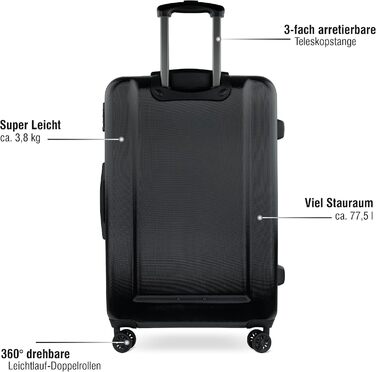 Валіза жорстка Bugatti Lima 58x38x23,5 см, 33,8 л, 4 колеса, бронзова, TSA-замок