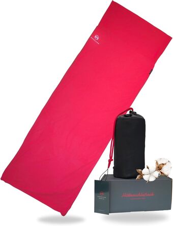 Спальний мішок NORDKAMM Ultralight Cotton Hut (червоний)