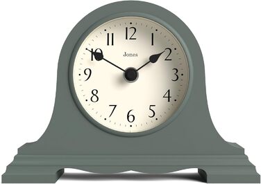 Настільний годинник JONES CLOCKS Speakeasy у класичному стилі Наполеонівського капелюха, зелений, для столу, полиці чи тумбочки