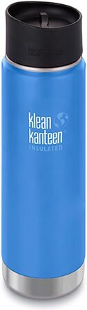 Термос Klean Kanteen Wide з вакуумною ізоляцією та кришкою Cafe Cap 2.0, питна пляшка з нержавіючої сталі