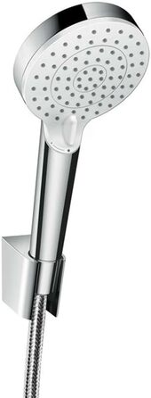 Душовий набір hansgrohe Crometta з лійкою (2 режими), шлангом 1,25 м і тримачем, білий/хром