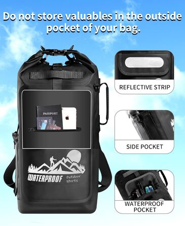 Водонепроникний рюкзак-мішок IDRYBAG для каякінгу, 20/30/40 л, плаваючий сухий мішок для водного спорту, герметична сумка-рюкзак