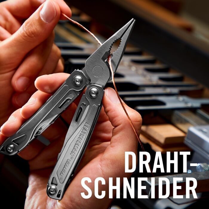 Мультитул Leatherman Wingman 14 в 1 із нержавіючої сталі з нейлоновим чохлом (SIDEKICK Box)