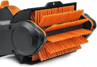 Акумуляторна мультищітка WORX WG441E.9 20В для чищення каменю, бетону та деревини, видалення бур'янів, з водяним підключенням, без акумулятора та зарядного, сумісна з PowerShare, жорстка щітка для кам'яних поверхонь