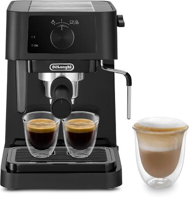 De'Longhi Stilosa EC 230.BK – традиційна еспресо-кавоварка з ручним капучинатором, для меленої кави, бак 1 л, 1100 Вт, чорна
