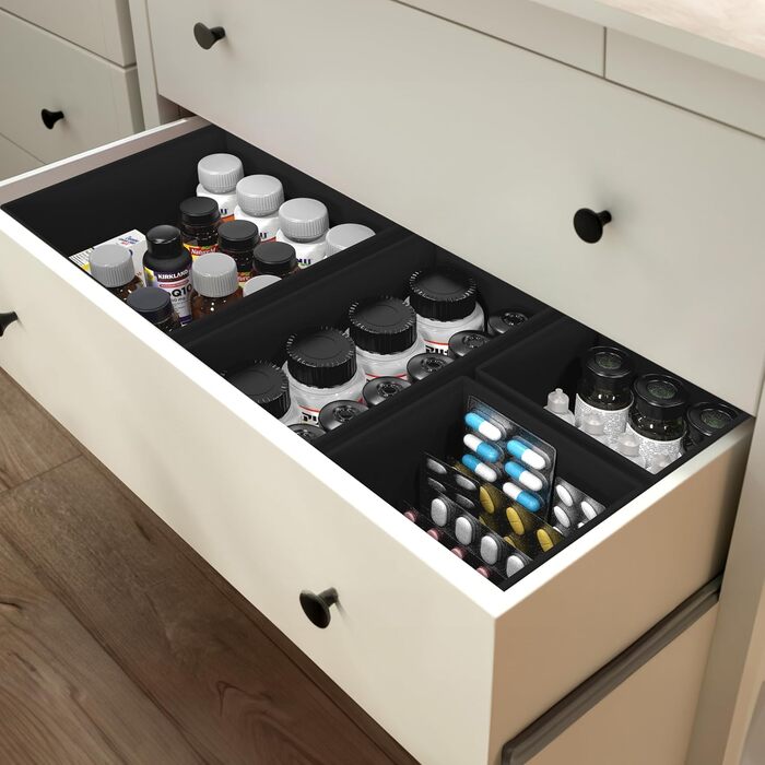 Органайзер для білизни та одягу Simple Houseware, складний, 12 шт, чорний
