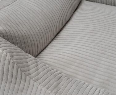 Лежак для собак Knuffelwuff Olivia XL 105x75 см, світло-сірий, знімний та праний чохол, кордовий матеріал, для великих, середніх і малих порід