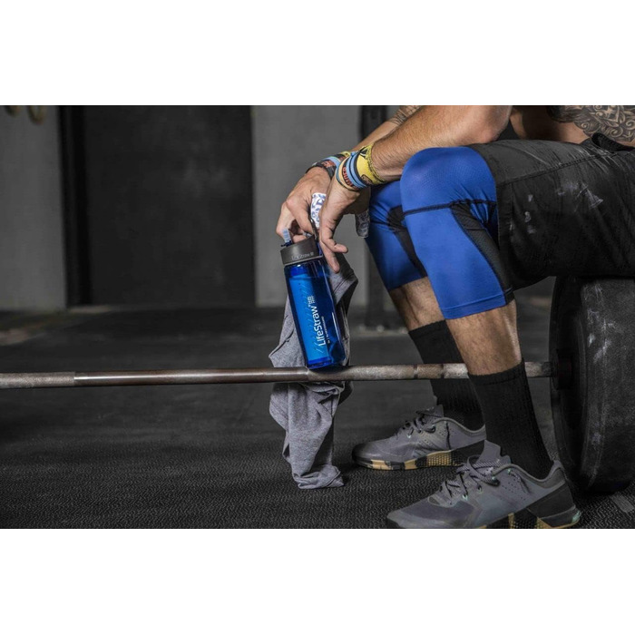 Фільтр-пляшка LifeStraw Go для води, світло-блакитна