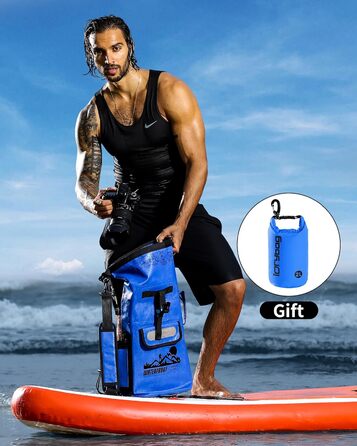 Водонепроникний рюкзак IDRYBAG Dry Bag 20/30/40 л для каякінгу, плаваючий гермомішок для водних видів спорту