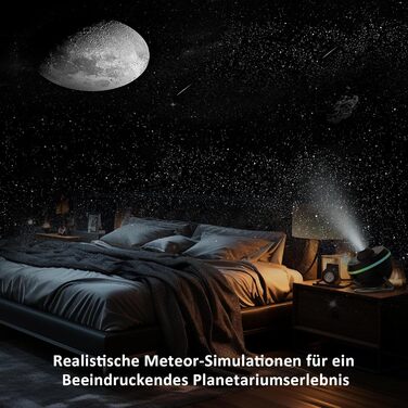 Проектор зоряного неба Sternenhimmel, планетарій, нічник із ефектом метеорів та галактики для дітей і дорослих, лампа для спальні, ідеальний подарунок на Різдво
