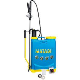 Оприскувач ранцевий Matabi Super Green 16, 16 л, з фібергласовою штангою, високопродуктивною форсункою, регулятором тиску, м'якими ременями, для саду, європейське виробництво