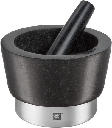 Молотрий з товкачем ZWILLING Spices, 10 см, граніт, чорний