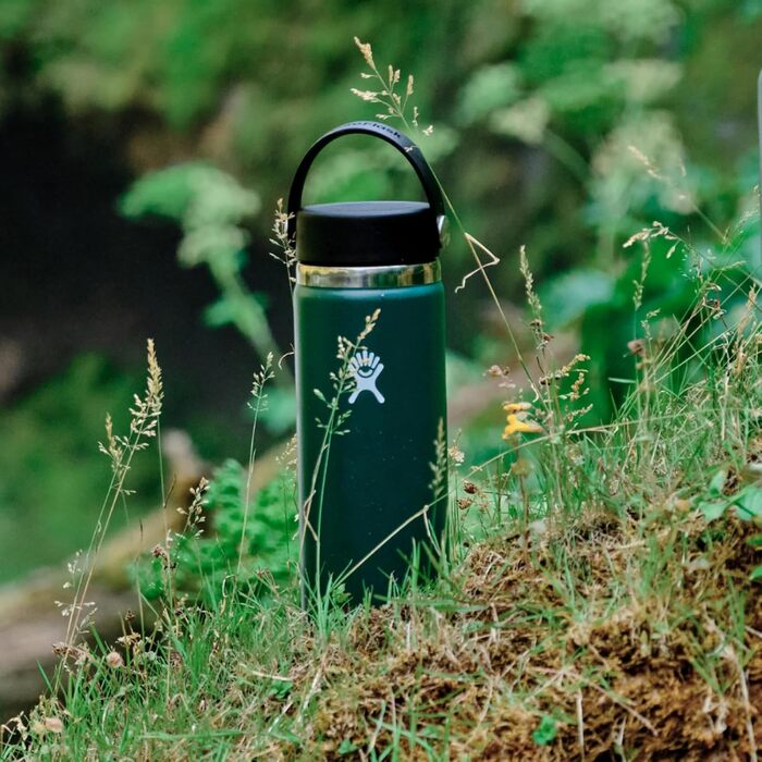 Термобутилка HYDRO FLASK 1180 мл із нержавіючої сталі, ізольована спортивна пляшка для води з герметичною кришкою та ручкою, підходить для посудомийної машини, колір індиго