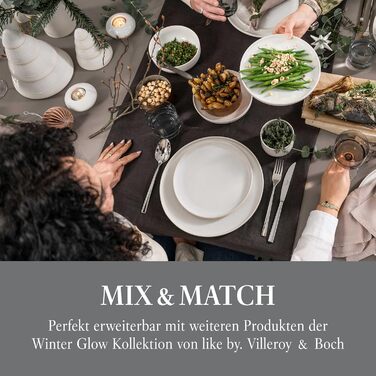 Керамічна новорічна прикраса Villeroy & Boch Winter Glow, ялинка, 23,5x8,5x20,5 см