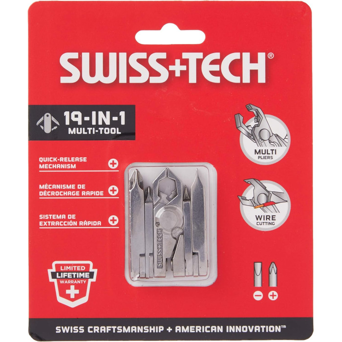 Мультитул Swiss+Tech ST53100 19-в-1 з нержавіючої сталі для кемпінгу та outdoor