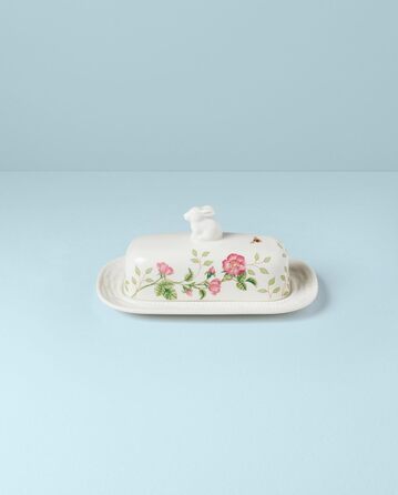 Маслянка Lenox з мотивом зайця, порцелянова, кольорова
