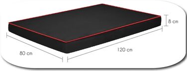 Лежак для собак FORTISLINE OAHU Plus XL 120x80x8 см, сірий