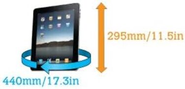 Водонепроникний чохол для iPad/планшета, прозорий/сірий, великий розмір
