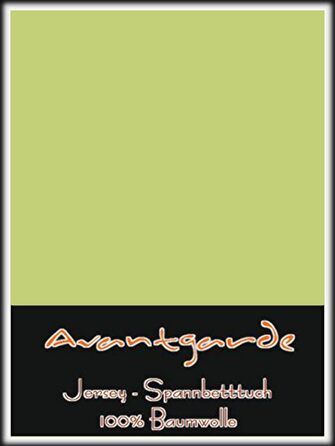 Простиня на резинці AVANTGARDE 140x200-160x220 см для бокс-спрінг та водяного ліжка, преміум джерсі, 100% бавовна, 170 г/м², високий борт, світло-зелена, сертифікат OEKO-TEX