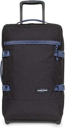 Валіза EASTPAK Tranverz S, розмір S, чорний з контрастними вставками, дорожня сумка на колесах, універсальний розмір