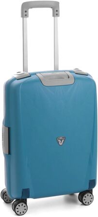 Валіза Roncato Light 55 см, 41 л, чорна/смарагдова, легка дорожня валіза