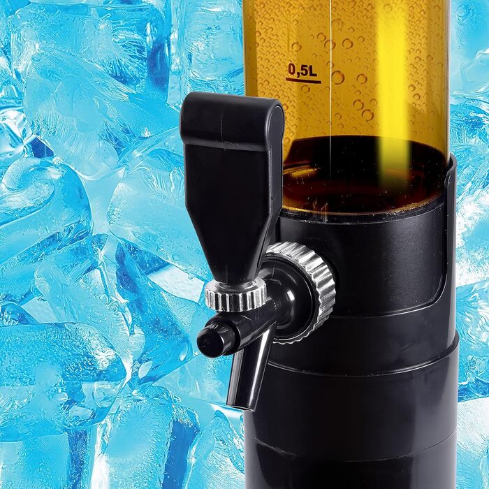 Пивна колона XXL GOODS+GADGETS, 5 л, з краном для розливу, пивний диспенсер для вечірок