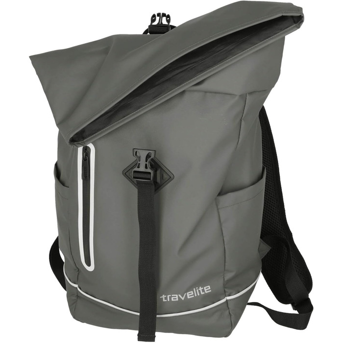 Водонепроникний рюкзак Travelite Rolltop для велосипеда та відпочинку, з відбивачами, 19 л, 48 см