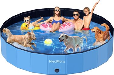 Складаний басейн для собак Meowant, велика ванна для купання з ПВХ, дитячий басейн 272x50 см, нековзкий, портативний, без насоса