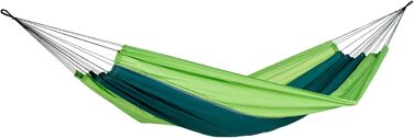 Гамак AMAZONAS Ultra-Light Silk Traveller Forest 220x140 см, до 150 кг, зелений, нейлон, легкий, компактний