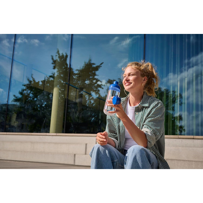 Пляшки для води Mepal Vita, набір 2 шт, 500/900 мл, міцні, герметичні, BPA-free, для спорту, офісу, університету, кольору Nordic Sage