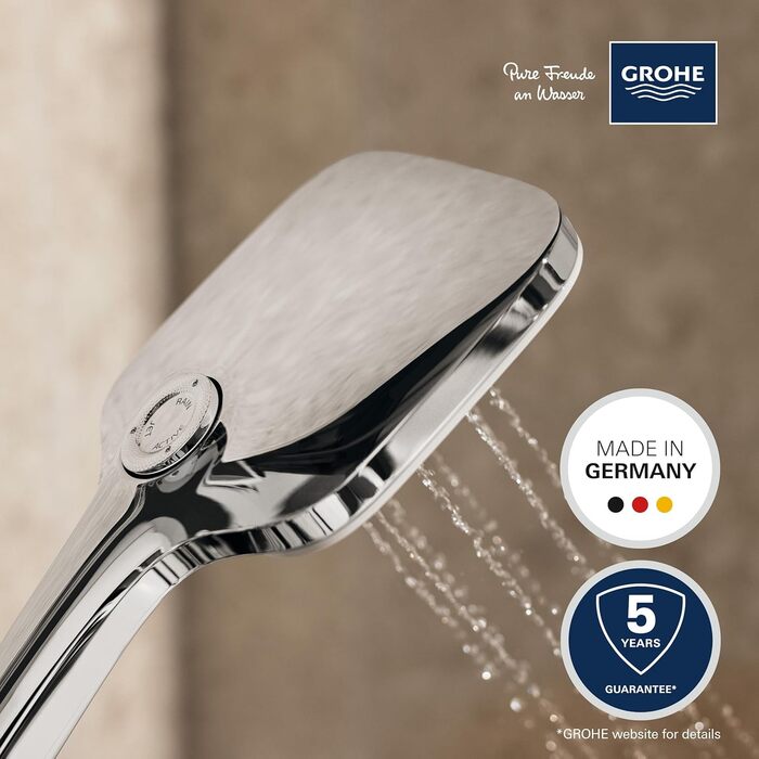 Ручний душ GROHE Vitalio SmartActive 130 Cube, 3 режими, хром, 26595000