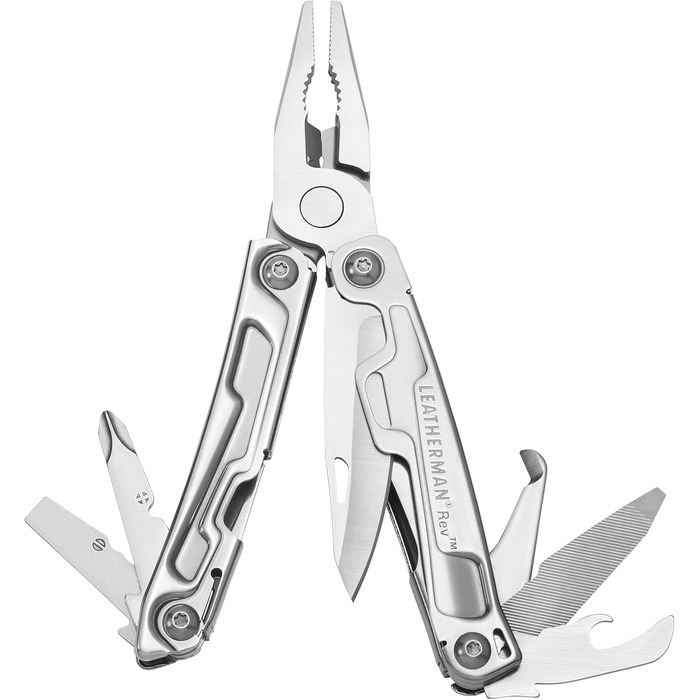 Мультитул LEATHERMAN Rev з відкривачем для пакетів і викрутками, в комплекті нейлоновий чохол