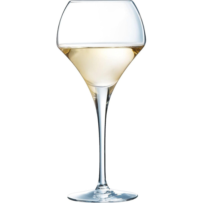 Бокали для вина Chef & Sommelier Open Up 37cl, 6 шт, з кришталю Krysta, посилена упаковка, прозорі, стійкі до пошкоджень