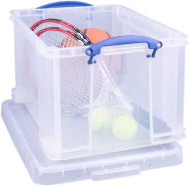 Пластиковий контейнер Really Useful Box 3 шт. по 48 л, прозорий, 60x40x31,5 см