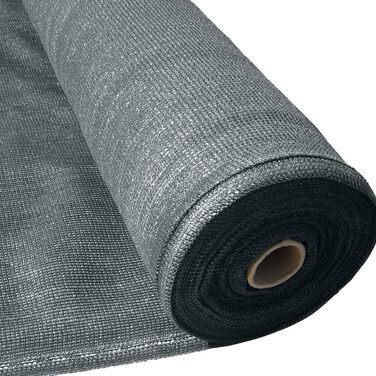 Сітка затіняюча Masgard 150 г/м², 1,8×25 м, 90% захист, для паркану, антрацит, сонцезахист, вітрозахист
