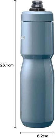 Пляшка для води Camelbak Podium Insulated Steel 650 мл, сталева, Pacific