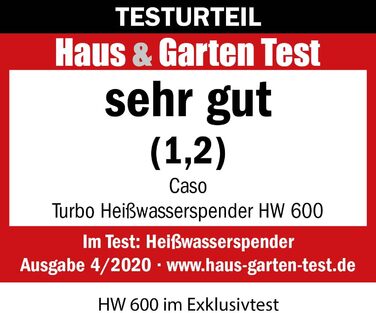 Диспенсер гарячої води CASO HW 600, економний, для дитячого харчування, нагрів за секунди