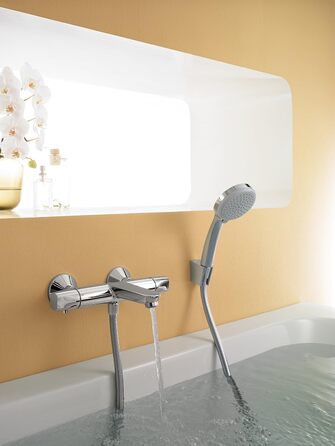 Душова лійка Hansgrohe Croma 100 з тримачем, 4 режими, хром