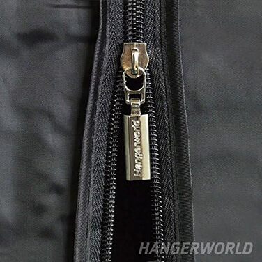 Вологостійкий чохол Hangerworld з нейлону для стійки для одягу, чорний, 184x165x60 см, з 2 блискавками, захист від пилу, бризок і запахів