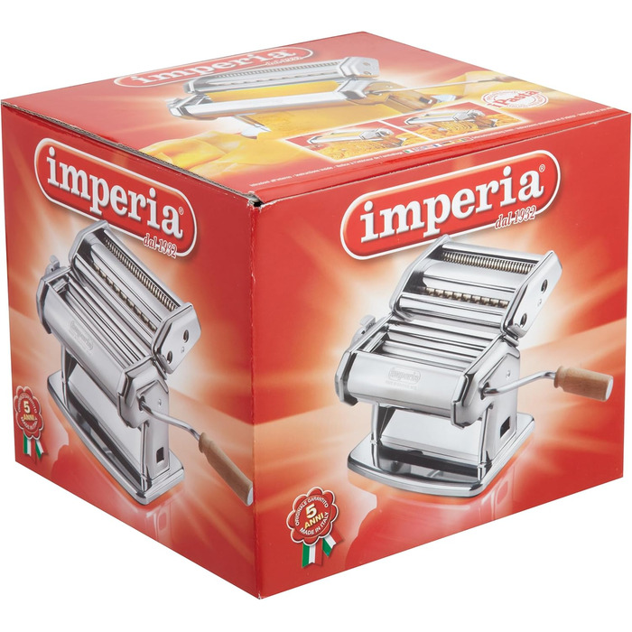 Машина для приготування пасти Imperia 20600, 21x18,5x17,5 см, нержавіюча сталь, срібляста