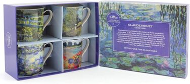 Набір чашок Lesser & Pavey з порцеляни Monet, різнокольорові, 4 шт.