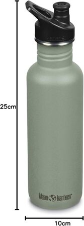 Пляшка для води Klean Kanteen Classic 800 мл, сталева, синя