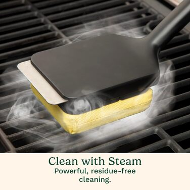 Парова щітка для гриля Cuisinart CCB-1000, безпечна та ефективна, змінна насадка, арамідне волокно