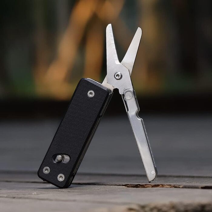Мультитул ROXON KS2E Elite з великими ножицями, 13 функцій, G10 руків'я, кишенькова кліпса для кемпінгу та екстрених ситуацій
