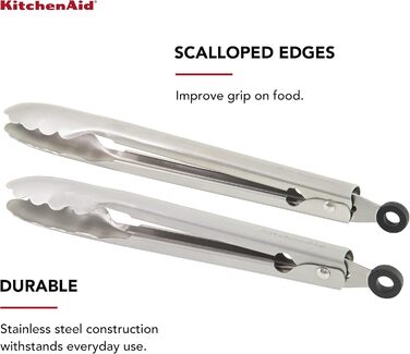 Універсальні кухонні щипці KitchenAid, нержавіюча сталь, 2 шт