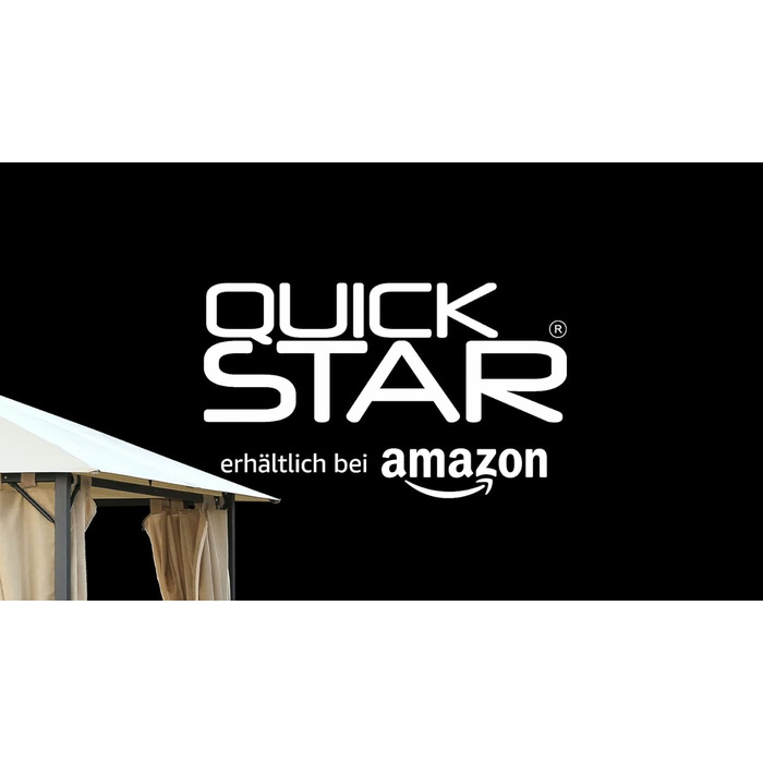 Змінний дах QUICK STAR для садового павільйону 3x3 м, пісочний, антик, тент для павільйону