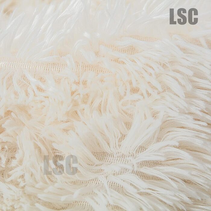 Ортопедична V-подібна подушка LSC з м'якого плюшевого шерпа-флісу для підтримки голови, шиї та спини, універсальна подушка для вагітних і годування з антиалергенним чохлом