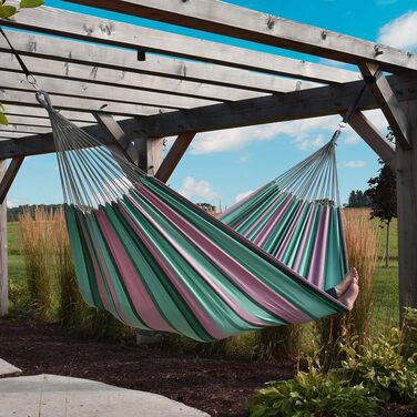 Подвійний гамак Vivere BRAZ234 з бавовни, різнокольоровий Watermelon